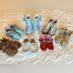 7 EUC PAIRS OF NAME BRAND TODDLER GIRLS 10T SHOE LOT